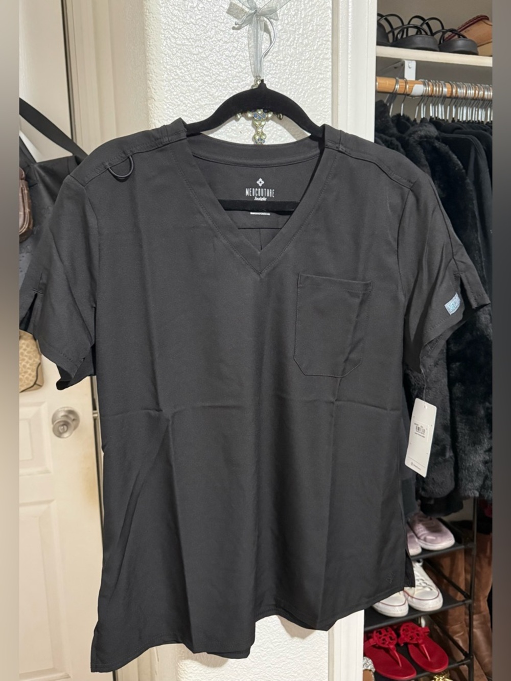 Women’s Black V-Neck Scrub Top & Pants